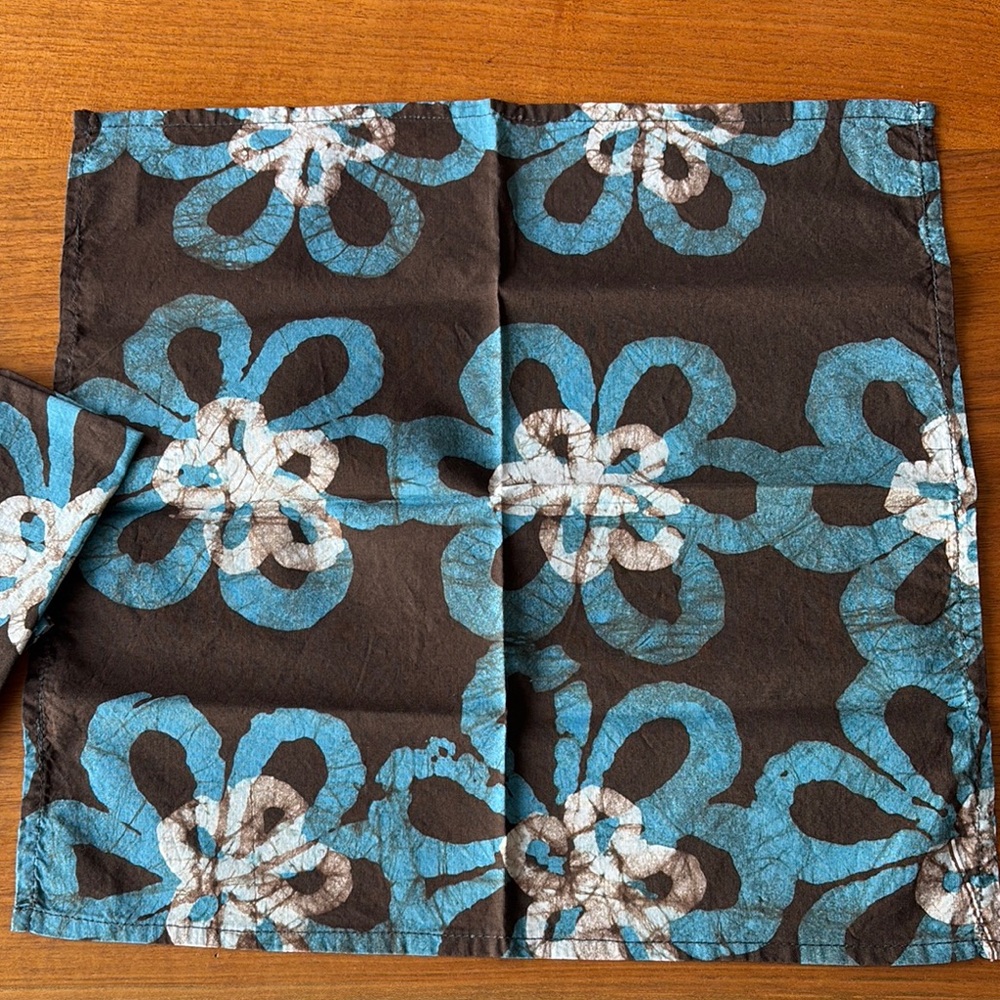 🦄 Ghanaian handmade cloth napkins - set of 4